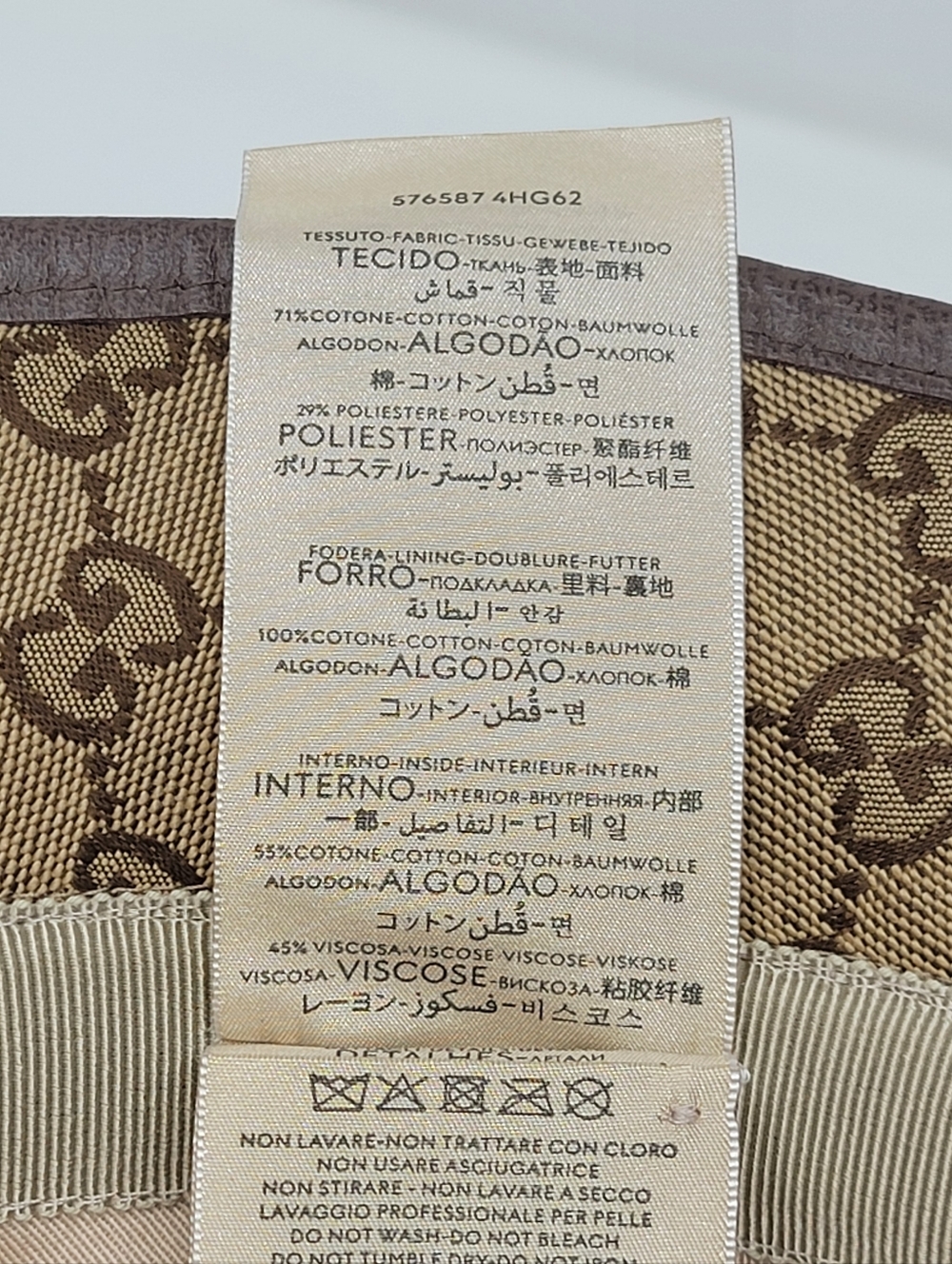 GUCCI GG Canvas Bucket Hat Size S (57cm) - Picture 8 of 11